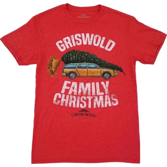 NWOT Christmas Vacation Griswold Family Christmas Red Tee - Size Large - Picture 1 of 5